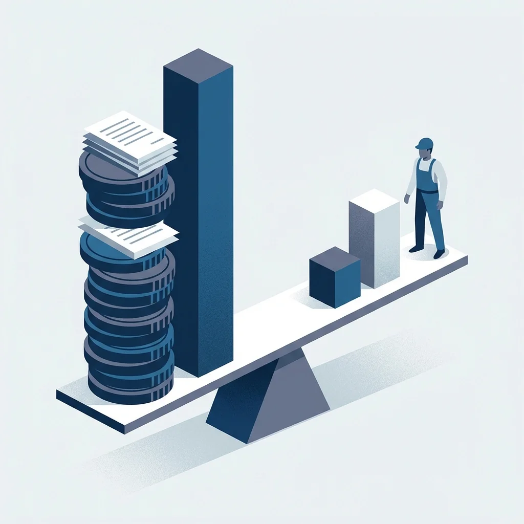 Financial scale tipping with salary threshold concept