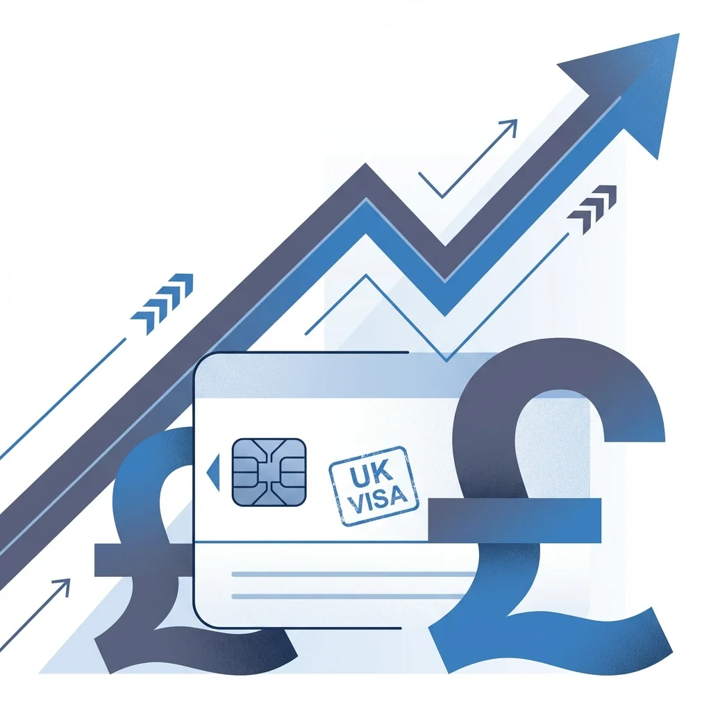 Illustration of UK Visa Fees rising