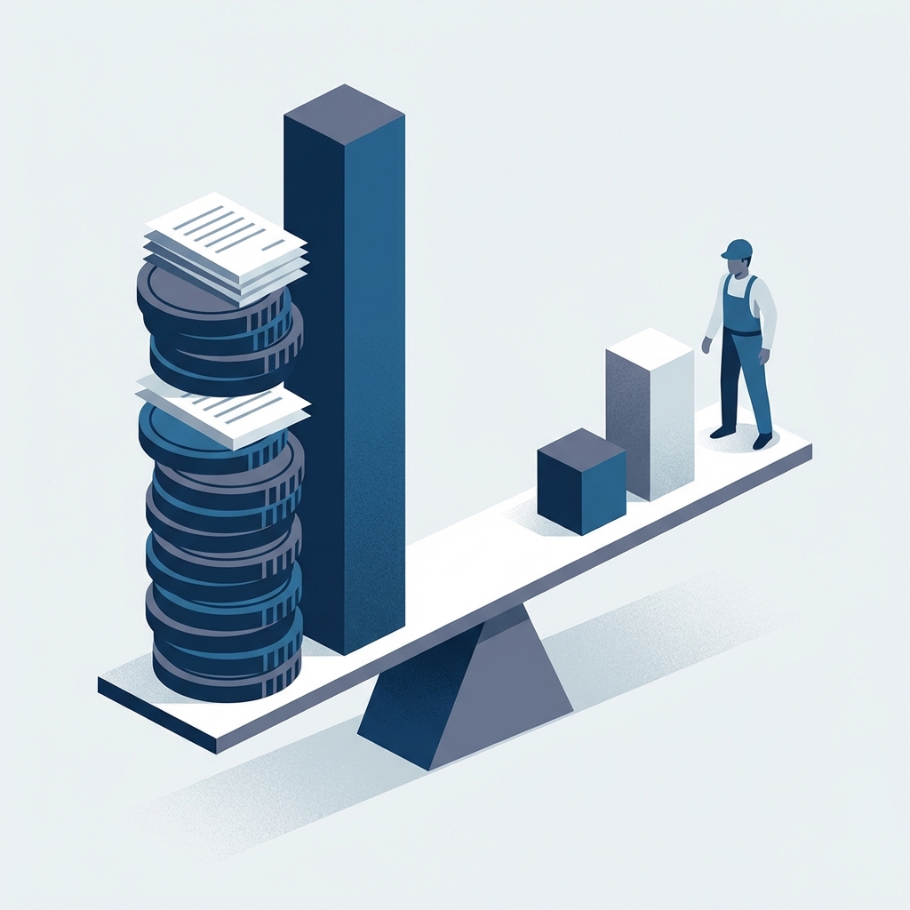 Financial scale tipping with salary threshold concept